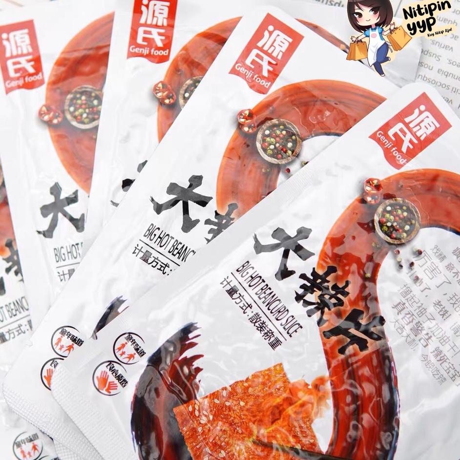 

⚡️Original⚡️ GENJI FOOD LaTiao DALAPIAN - YuanJi Spicy Tofu Skin Strip Instant Snack - DaLaPian Kulit Tahu Pedas Cemilan Khas China Siap Saji (68-148gr) 