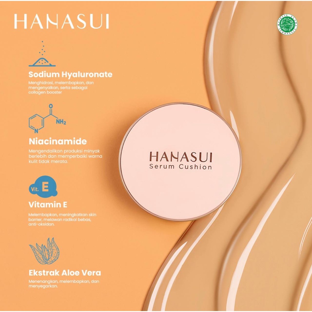 Hanasui Serum Cushion FOUNDATION MAKEUP BEDAK HANASUI / SOUL MATTE