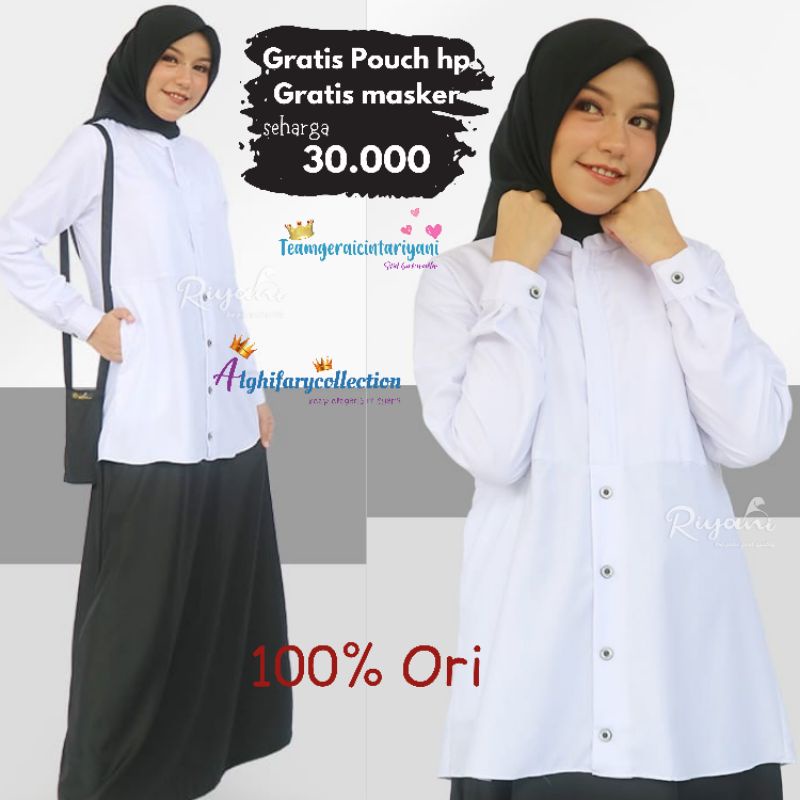 Gamis Hitam Putih Pns