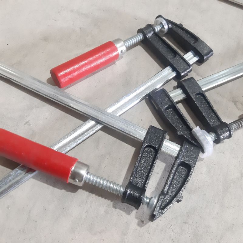 MURAH Alat penjepit papan kayu Heavy Duty Klem F Clamp f clam f clem F catok press jepit