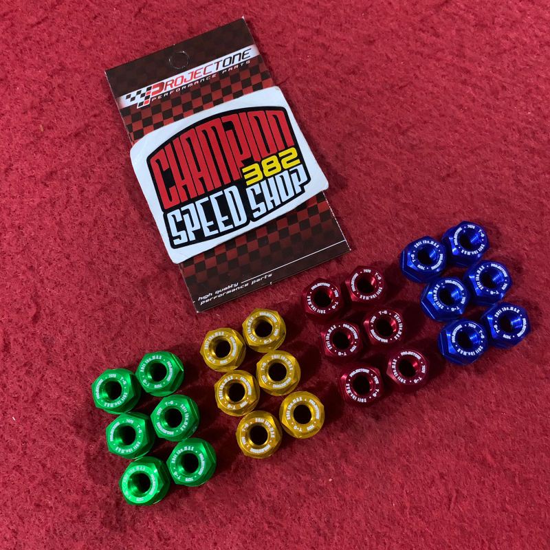 Mur Gear Gir Sprocket Nuts Aluminium M8 8mm ProjectONE Ninja RR R R15 V3 V4 R15M XSR 155 GSX-R150 CBR 150R MX King Satria FU 150-2