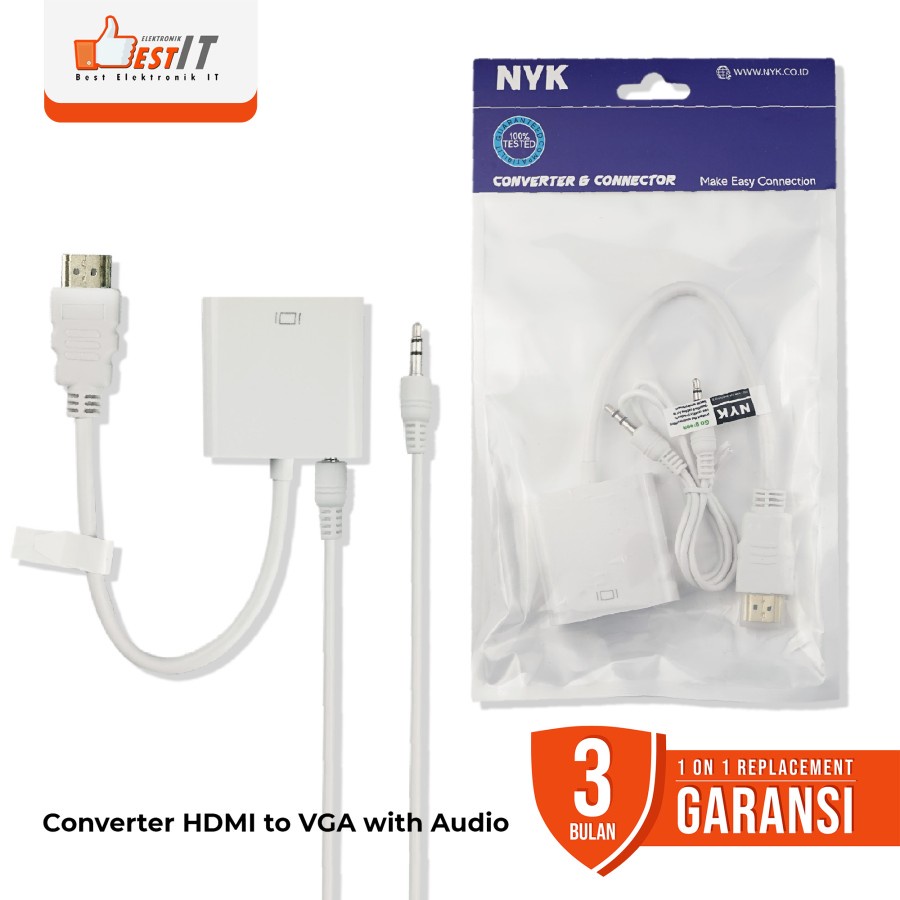 Converter HDMI to VGA plus Audio NYK