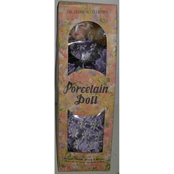 boneka porcelain gaun ungu