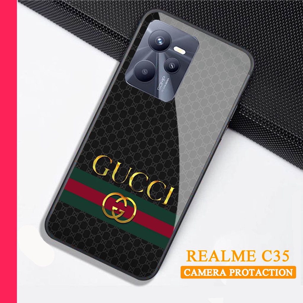 Softcase Glass Kaca REALME C35 - Case Handphone REALME C35 [T42]