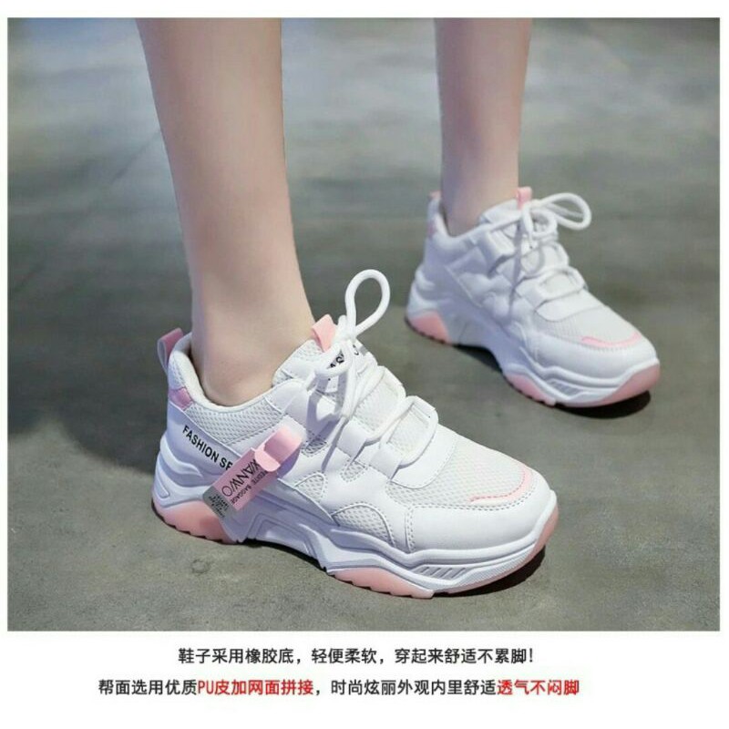 SEPATU SNEAKERS WANITA WANWO FASHION SPORT