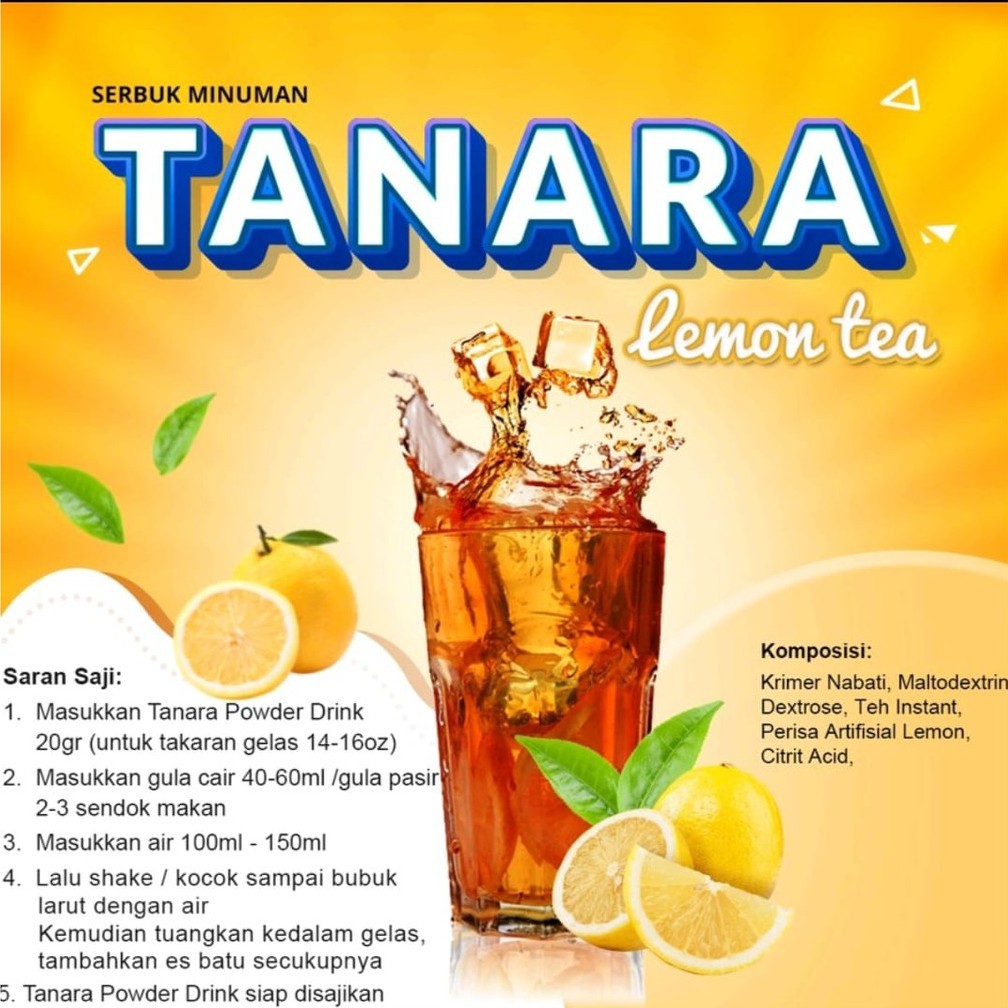

Serbuk Minuman Lemon Tea Mix 1kg - Bubuk Minuman Premium - Gudang bubuk
