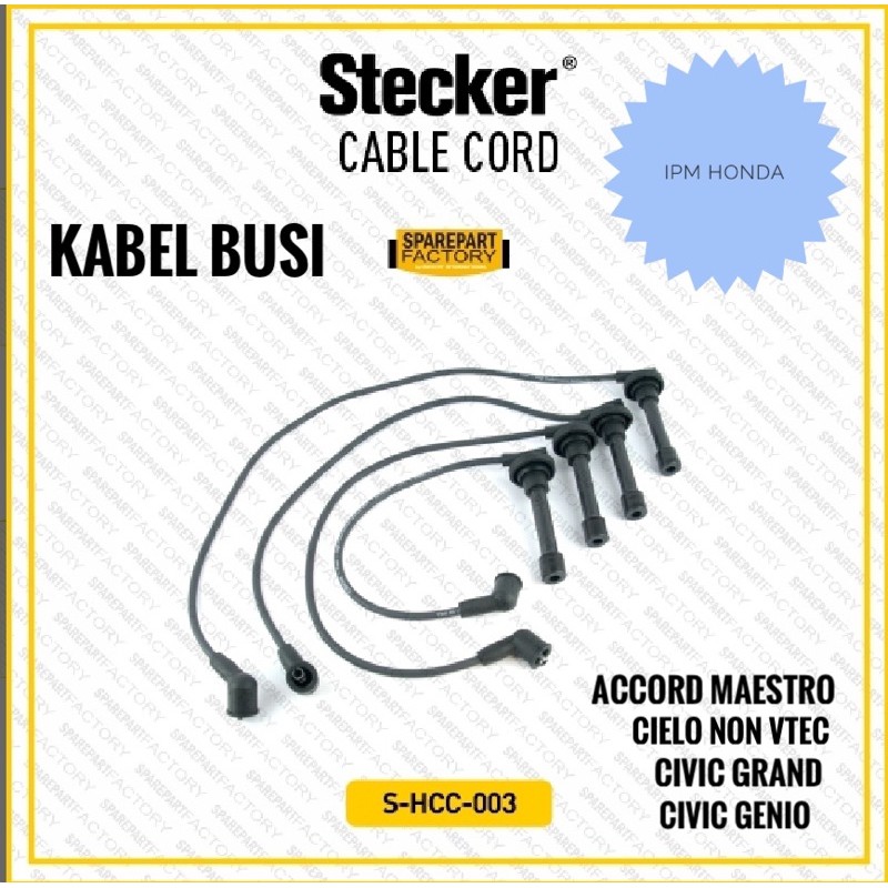 Kabel Cable Cord Busi Honda Civic Grand Genio Estillo 1988 1989 1990 1991 1992 1993 1994 1995