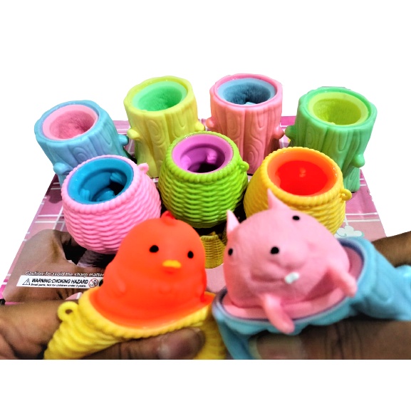 Mainan Squishy Pop It Pohon Tupai - Keranjang Bebek - Telur Dinosaurus Karet Silikon / Mainan Remas Penghilang Stress dan Gelisah / Mainan Tupai / Mainan Bebek / Mainan Dinosaur / Mainan Lucu / Astronot / Tikus