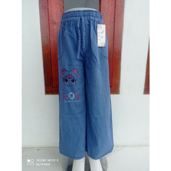 KULOT JEANS ANAK 4-16 THN/BASIC PALAZO ANAK