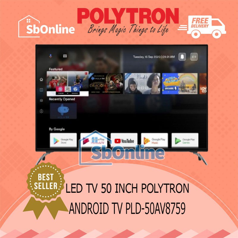 POLYTRON LED TV 50 INCH FULL HD ANDROID TV PLD50AV8759