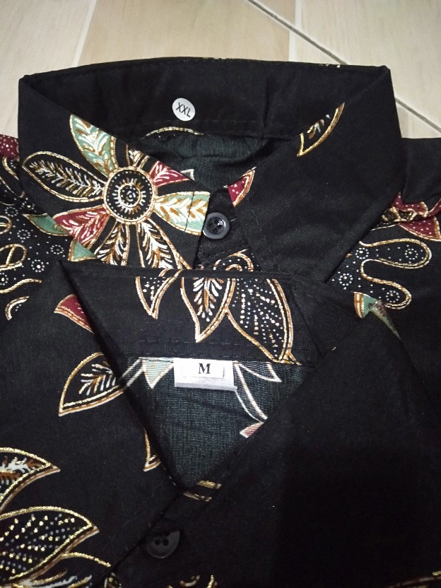 Lembayung.id / Kemeja Batik Anak Motif Rambat Dan Azalea
