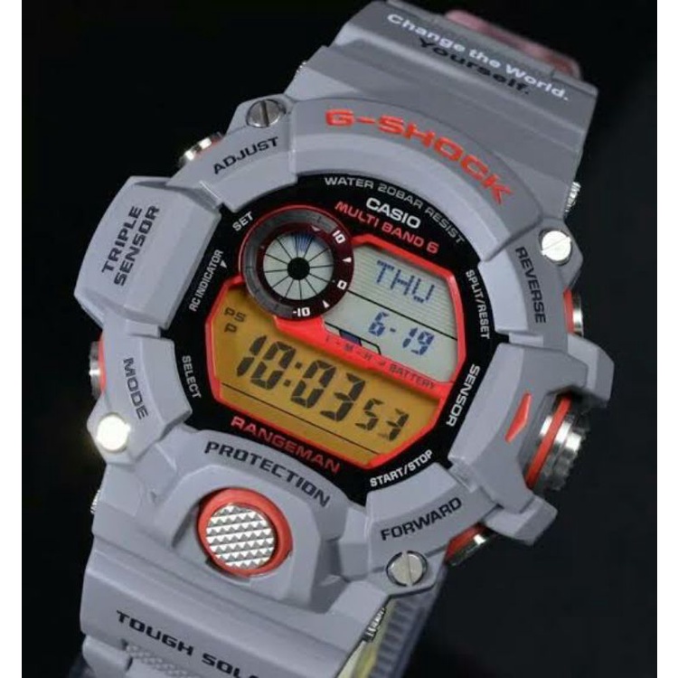 Jam Tangan Pria Merk G Shock Rangeman Type GW-9400 Original Bm  Baterai Free Box Set