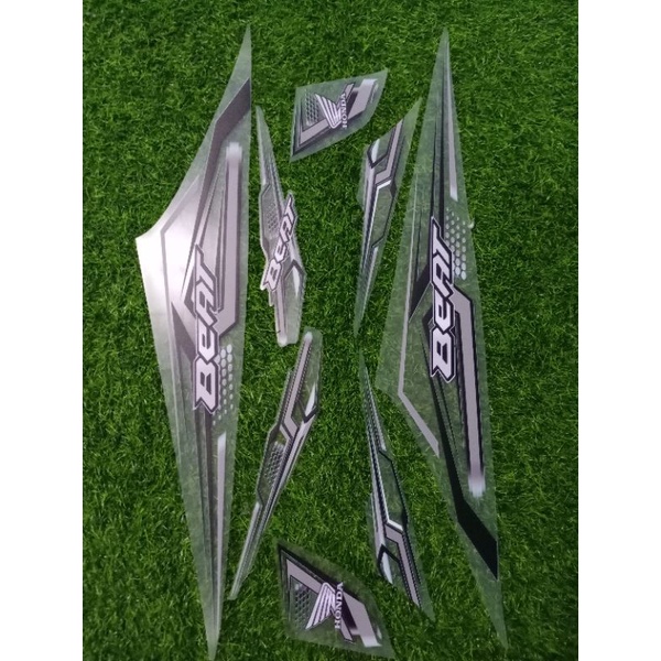 Striping Beat Karbu Transparan Custom List Elegance Black