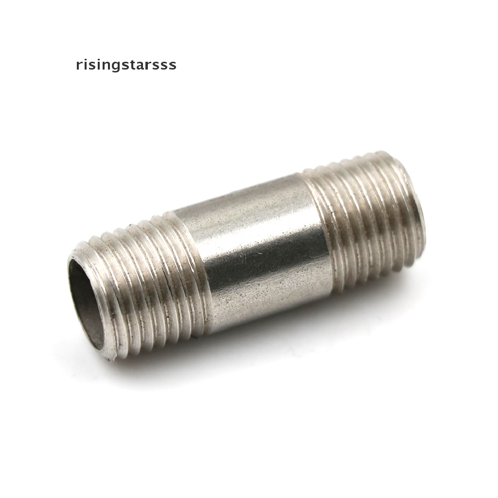 Fitting Pipa Male 1 / 4 &quot;Male X 1 / 4&quot; Bahan Stainless Steel Ss304 Npt