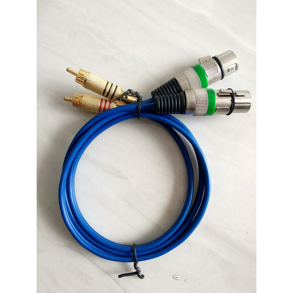 Kabel kitani 2 XLR Female Stereo to 2 RCA 3M