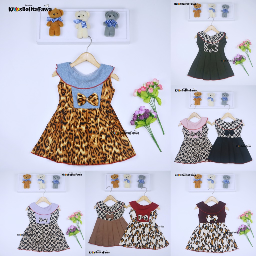 Dress Sheril uk Bayi 0-18 Bulan / Dres Yukensi Baby Pakaian Anak Perempuan Murah Baju Gaun