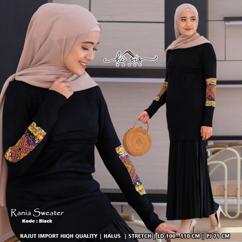 RANIA SWEATER BY HI SIS/RANIA SWEATER HI SIS HOUSE/HI SIS HOUSE SOLO/SWEATER PREMIUM CEWEK