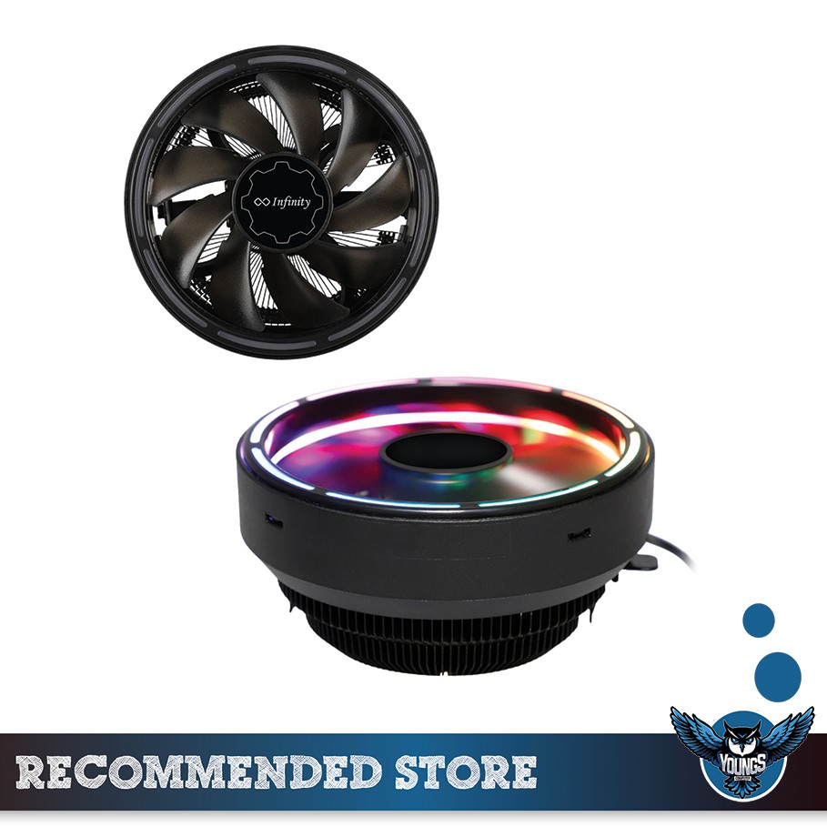 CPU COOLER INFINITY STORM II Auto Ring 1 Fan 12cm For Intel and AMD HSF