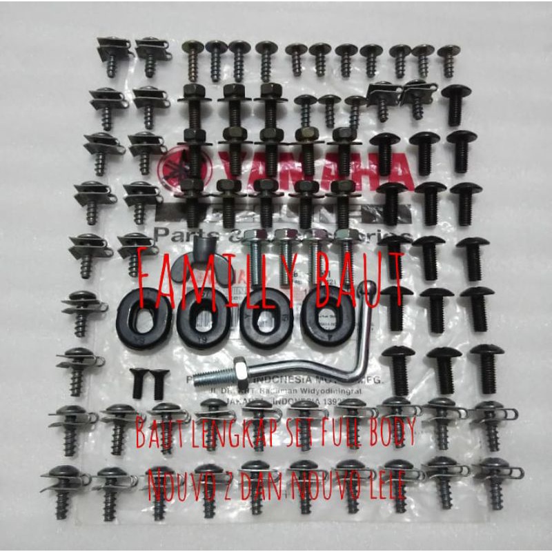 baut lengkap full body set nouvo lele