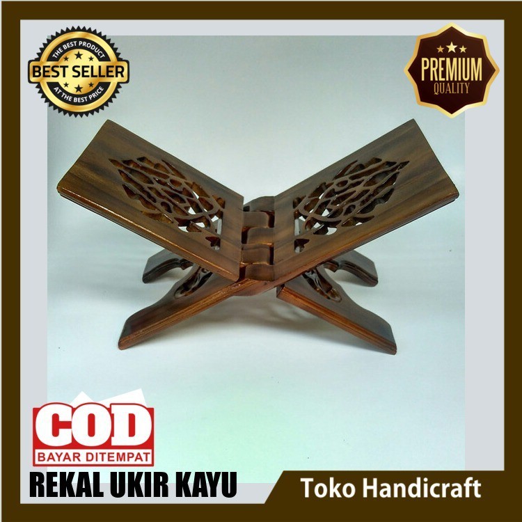 REKAL ALQURAN KAYU JATI / REKAL QURAN / REKAL KAYU / MEJA ALQURAN LIPAT MEJA QURAN