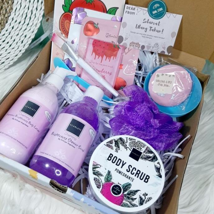 

11.11 MALL HAMPERS GIFT BOX / HAMPERS SCARLETT WHITENING/ HAMPERS BIRTHDAY/HAMPERS GRADUATION