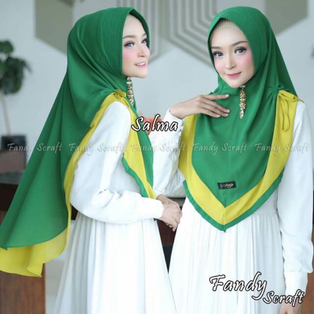 FANDY SCRAF | Khimar SALMA KERUT 2WARNA