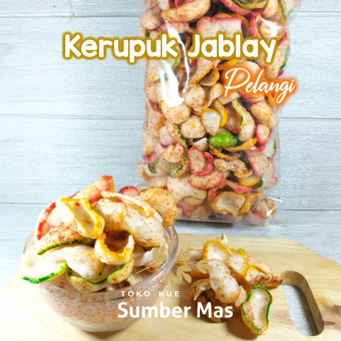 KERUPUK JABLAY PELANGI - 170 GRAM - 10RB