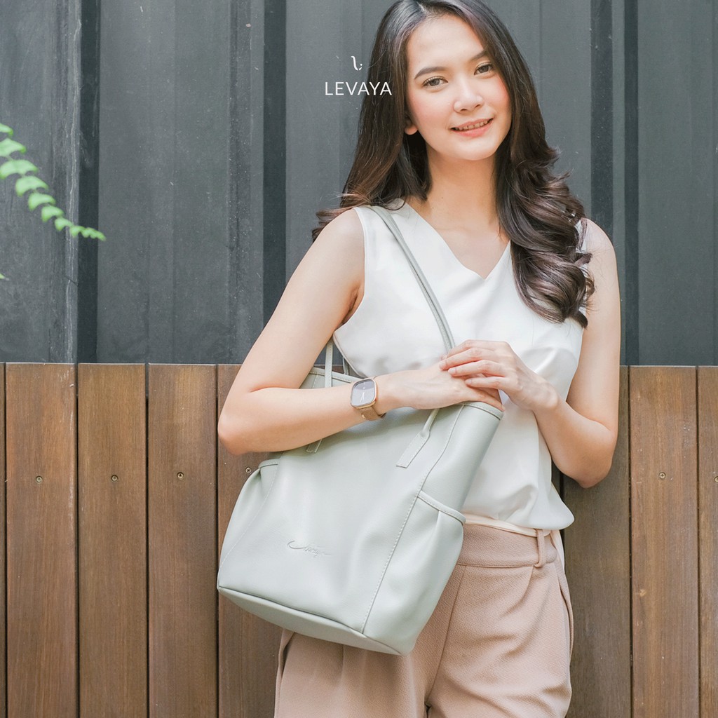 LEVAYA Lula Totebag - Peppermint - Tas Wanita