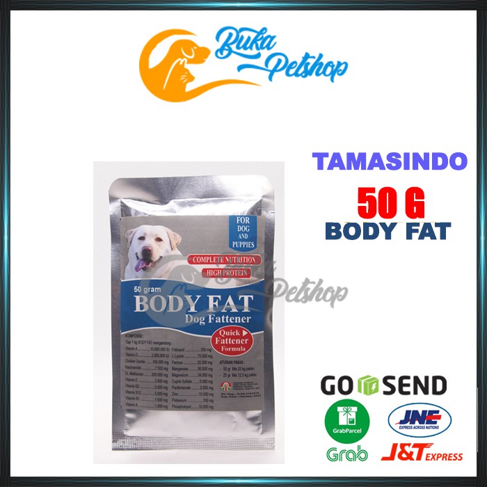 Obat Penambah Berat Badan Anjing TAMASINDO BODYFAT Dog 50g