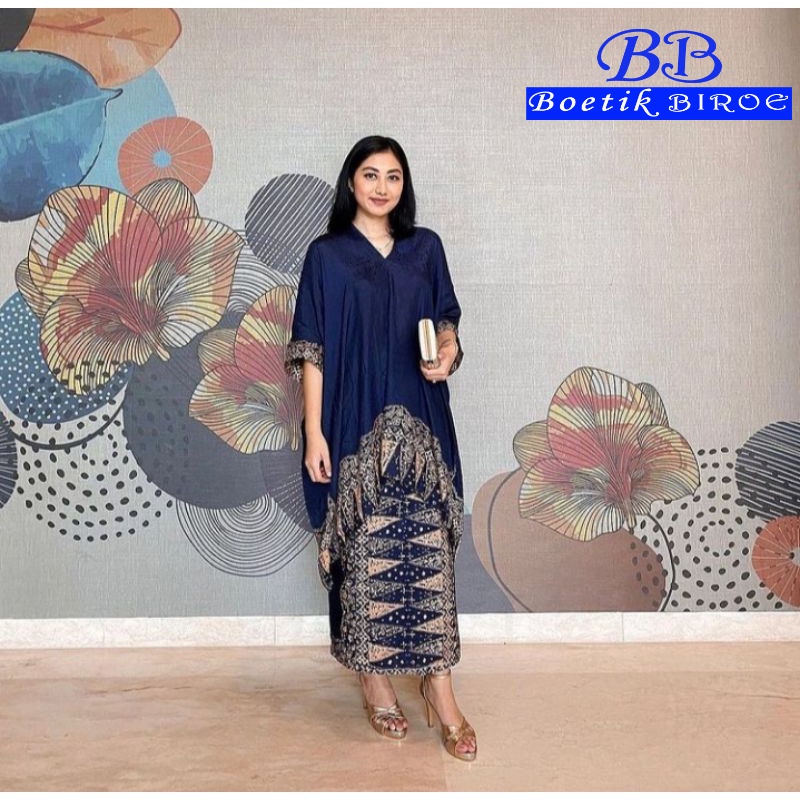 Setelan Atasan Tunik Batik Set Rok Lilit Instan Kondangan Pesta Lamaran Batik Viscose Modern Jumbo P