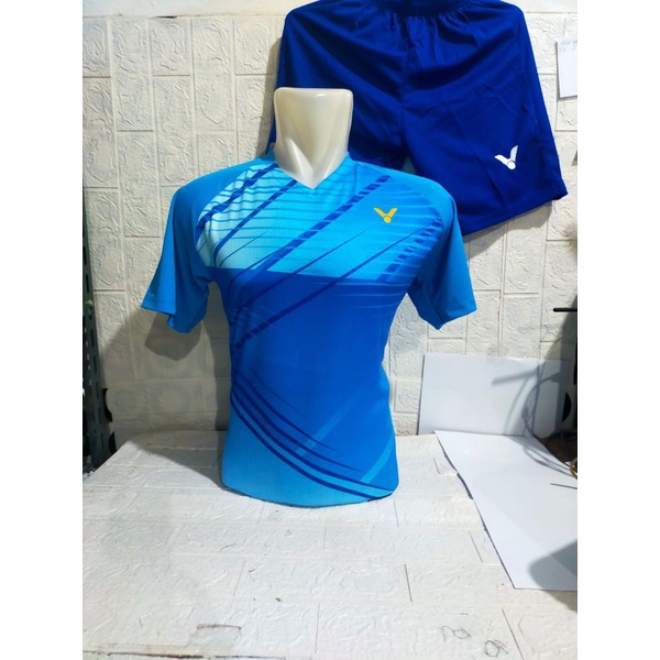 BAJU SETELAN BADMINTON DEWASA VICTOR V142/JERSEY BULUTANGKIS