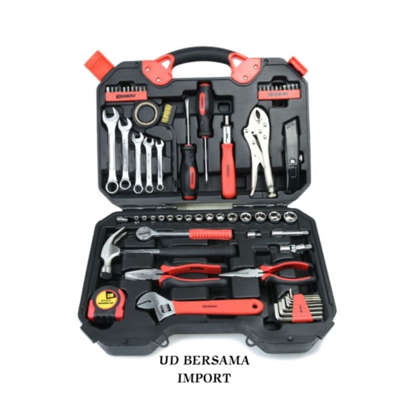 KRISBOW Set Perkakas Mekanik 66 pcs Tool Kit Set Pertukangan