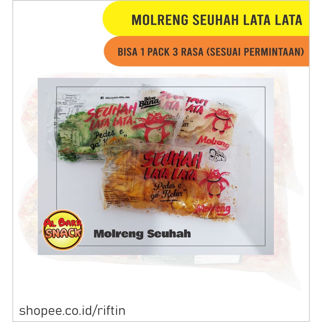 

Gooku 28 Store Molreng Seuhah Lata Lata Keripik Isi 11Pcs Keripik Molring