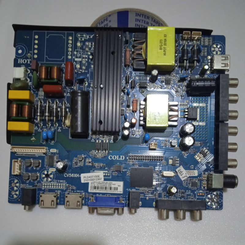mb mainboard tv polytron PLD 43T150E