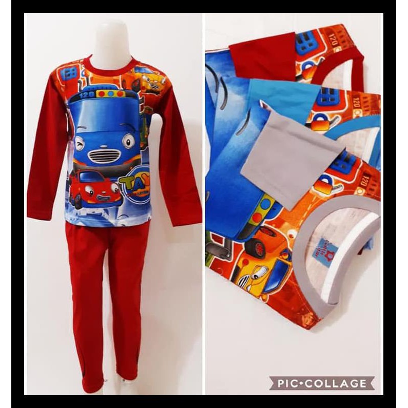 BAJU TIDUR PIYAMA ANAK - TAYO
