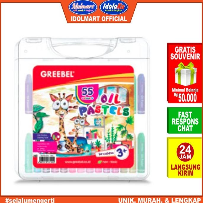 

Idolmart Greebel Crayon/Krayon Kids Oil Pastel 55 Warna