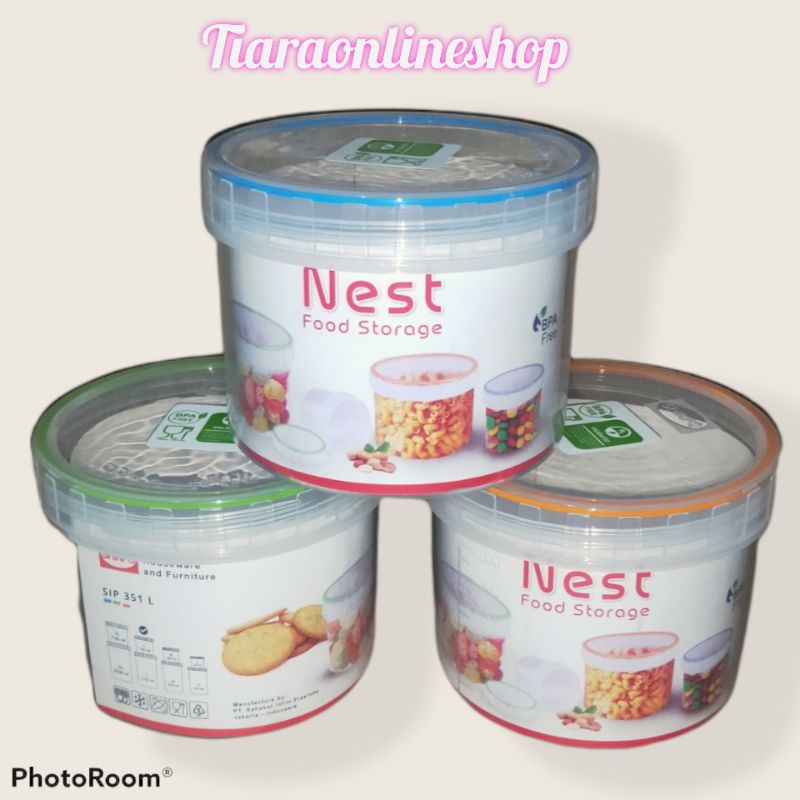 Toples shinpo Nest 780ml/toples kue / toples susu bubuk SNI foodgrade