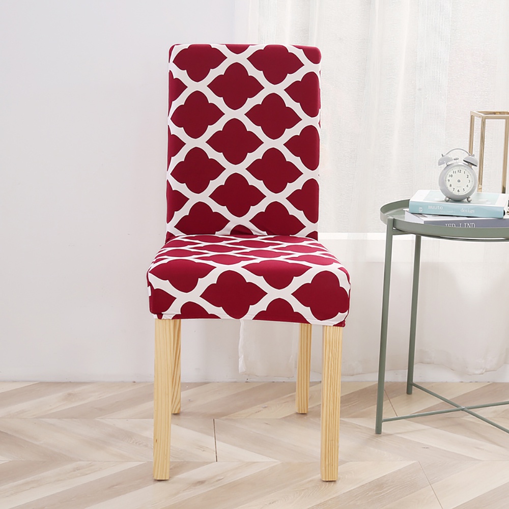 Elastic Chair Cover Shabby / Penutup Alas Sarung Kursi Elastis Scretch Tebal Motif Bunga Abstrak