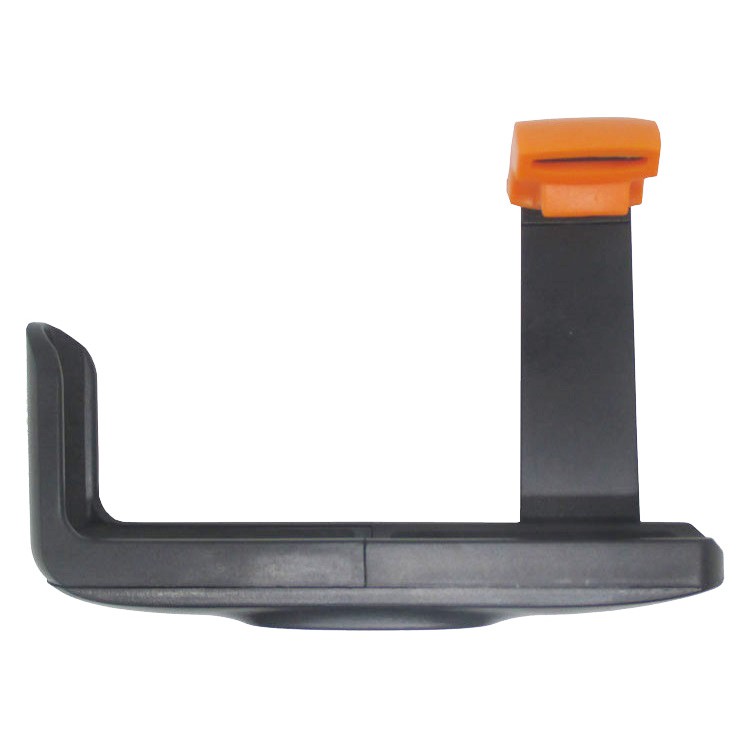 Universal Holder L Clamp Orange Flip for Smartphone up to 6 Inch - Black