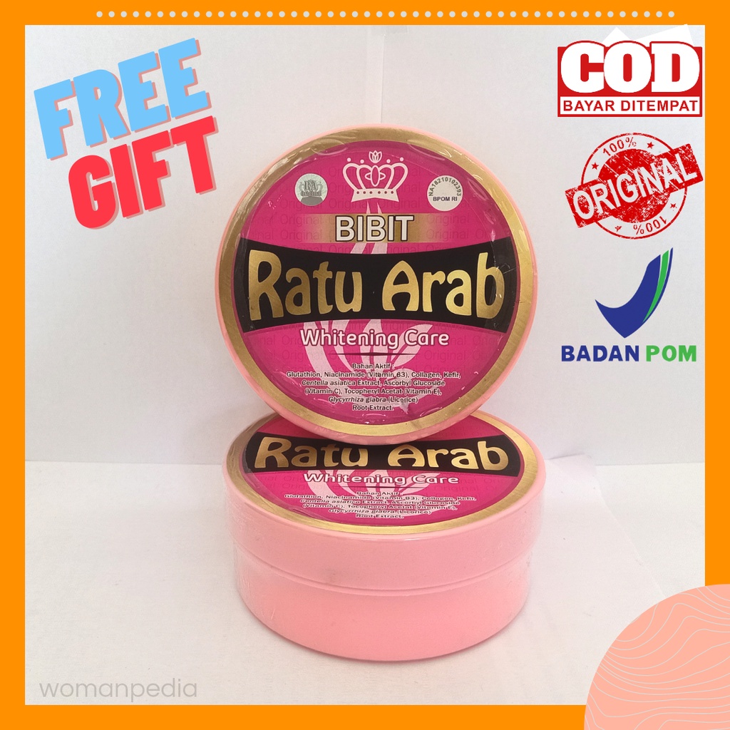 Bibit Ratu Arab Original BPOM Whitening Care HandBody Lotion Pemutih Badan Ampuh Glowing