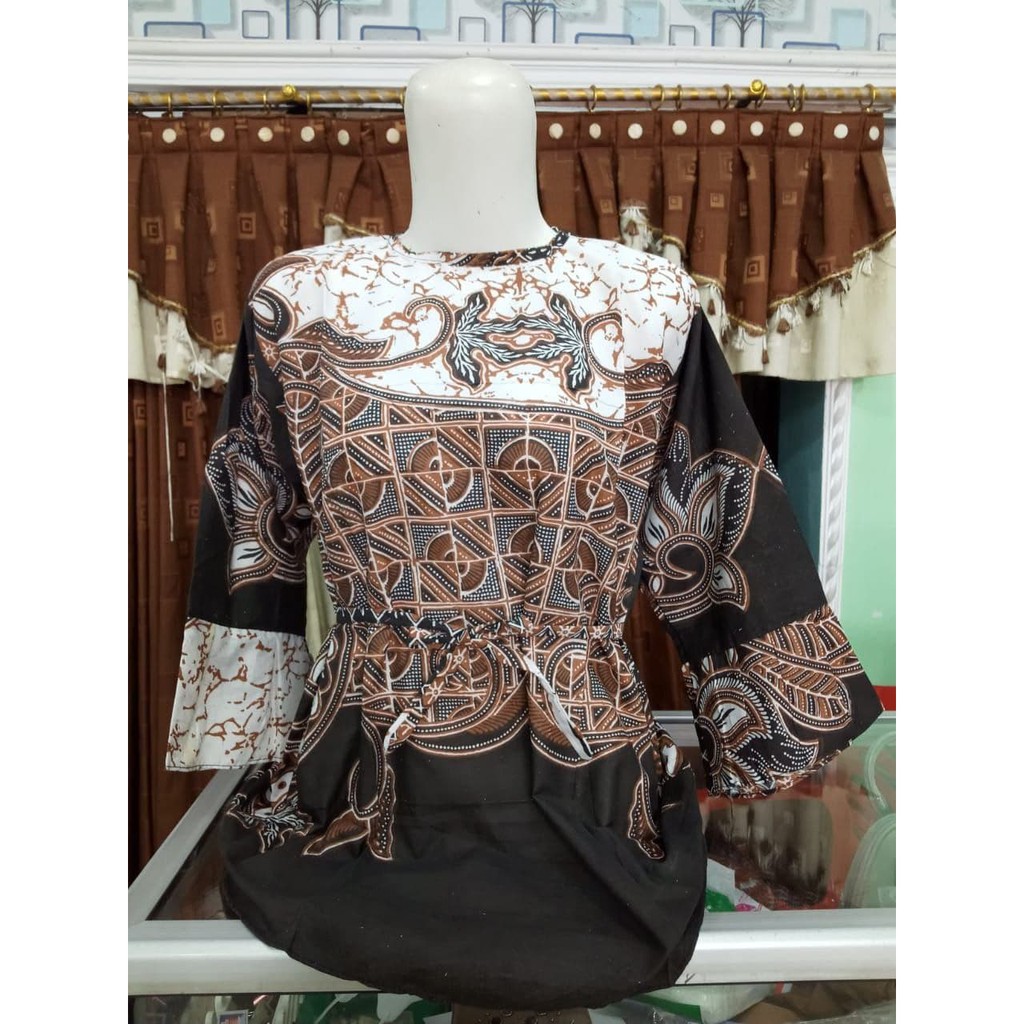 NEW!!!! APRIVAL BATIK ATASAN/BLOUSE SERAGAM KANTORAN/ATASAN BATIK WANITA TERMURAH MODERN-2