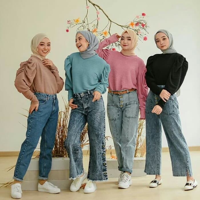 Blouse Import Blouse Wanita Terbaru Blouse Tangan Balon Debia Blouse G922