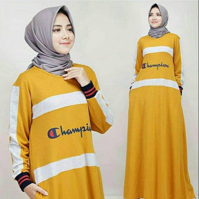 DRESS MUSLIM - fashion wanita - baju wanita - baju gamis -dress - gamis -gamis wanita-Champion Dress