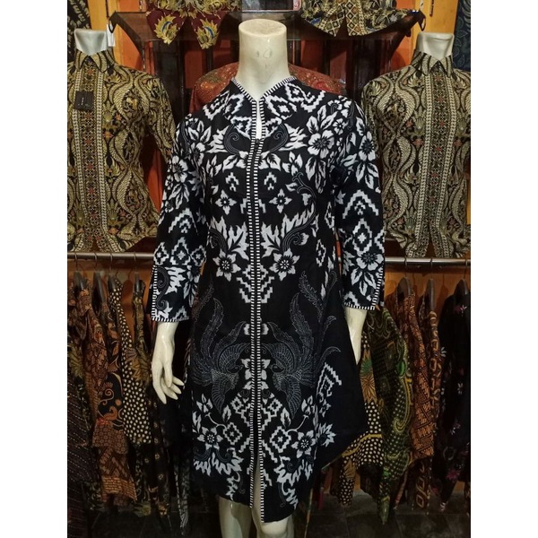 TUNIK BATIK WANITA DOBY DOLBY TENUN SUTRA KATUN HALUS TUNIK BATIK WANITA SERAGAMAN BATIK