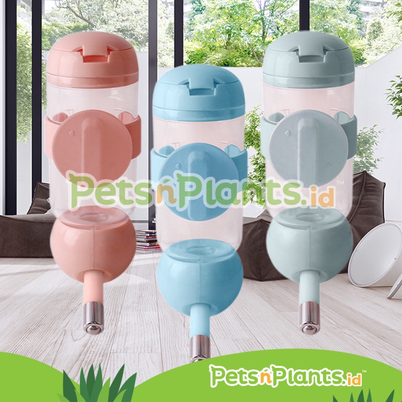 Pet Water Drinking Bottle - Botol Tempat Minum Hewan Anjing Kucing Kelinci BUKA ATAS