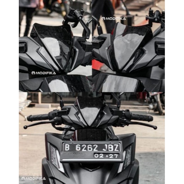 MIKA VISOR NEW VARIO 160 ABS CBS HITAM TEBAL MODEL STANDARD