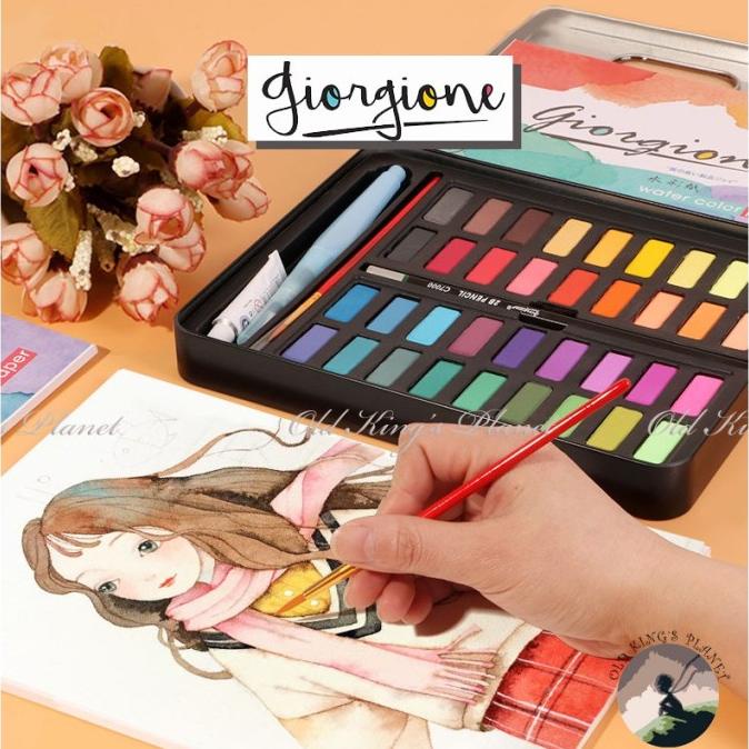 

BISA COD Giorgione 36/48 Warna Colors Solid Watercolor Cat Air Box Set/CAT AKRILIK SET/CAT AKRILIK SET 24 WARNA/CAT AKRILIK PASTEL/CAT AIR/CAT AIR LUKIS SET/CAT AIR GIOTTO/KUAS LUKIS 1 SET/KUAS LUKIS KECIL/KUAS LUKIS LENGKAP/KANVAS LUKIS/KANVAS LUKIS