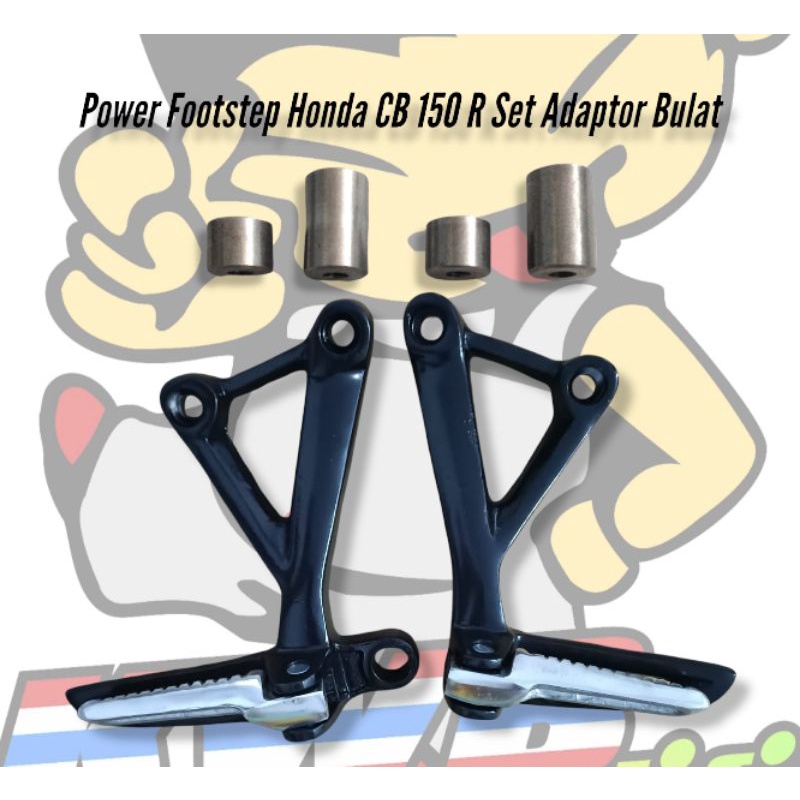 Power footstep belakang model ori cbr 150 old new cb 150 r postep bostep cbr 150 pustep postep cbr 150r PNP CB GL MP TIGER set adaptor isi 4 cocok buat modif keluarga honda cb