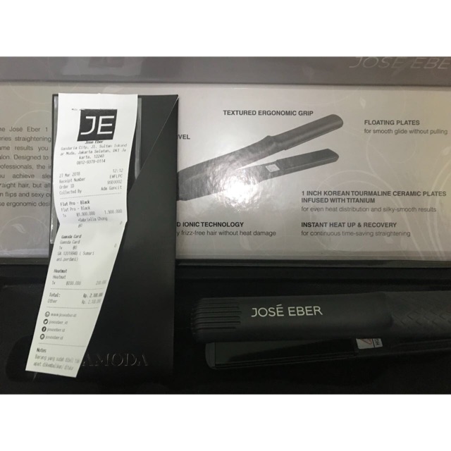 (Prelove) Jose eber flat iron Pro, full set (incl pouch).
