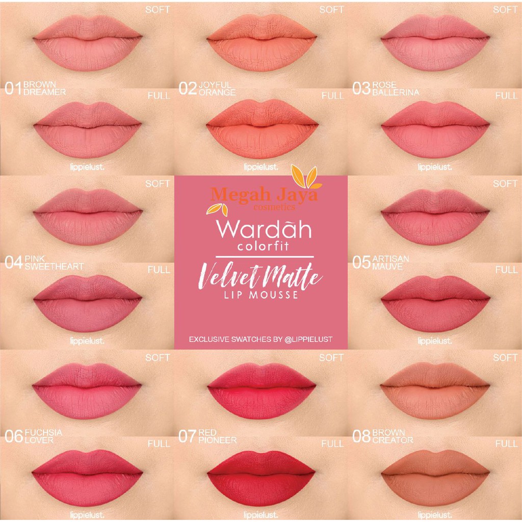 WARDAH COLORFIT VELVET MATTE LIP MOUSSE 4 Gr @MJ